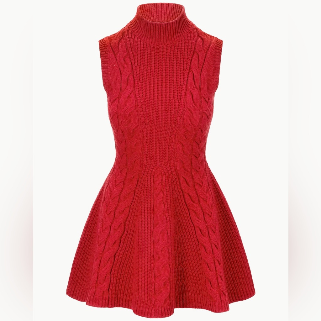 Nwt: Staud Charade Dress Rouge - Us M